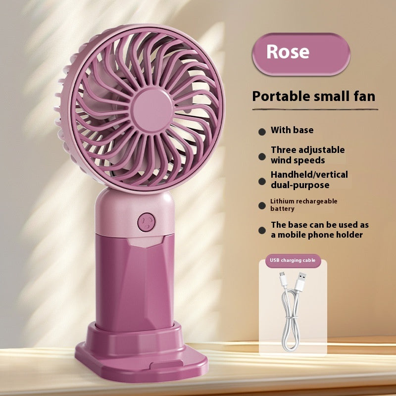 Rechargeable Portable Mini Fan — Handheld or Desktop 🔋🌬️