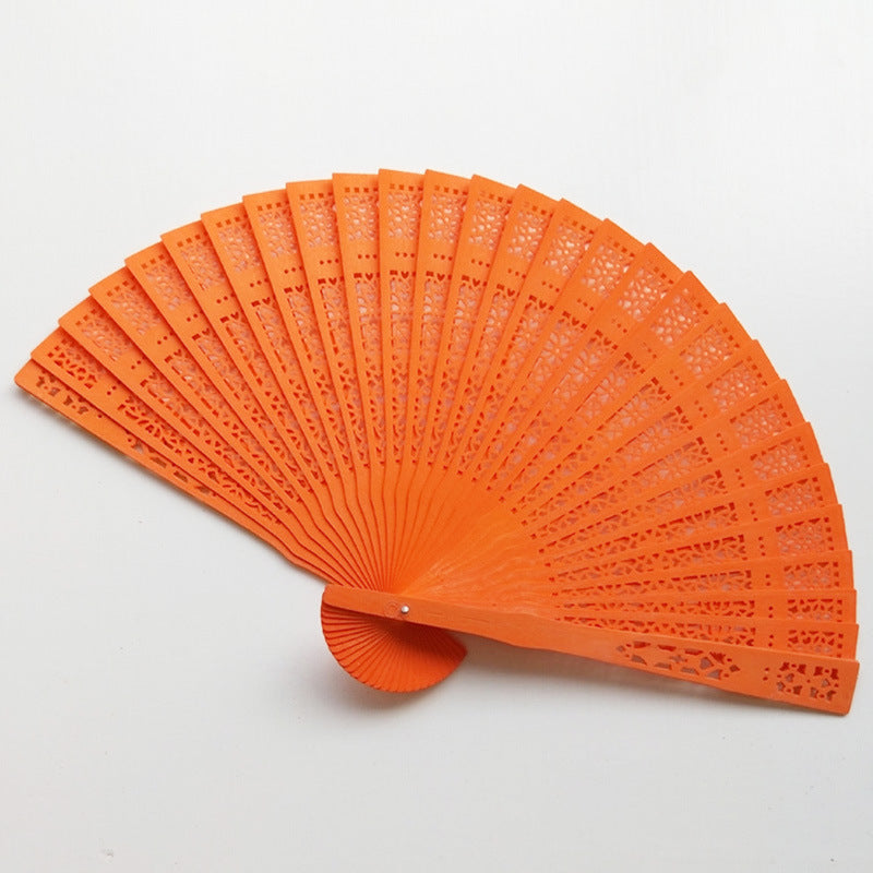 Scented Wooden Folding Fan — Candy Colours & Natural Fragrance 🌸