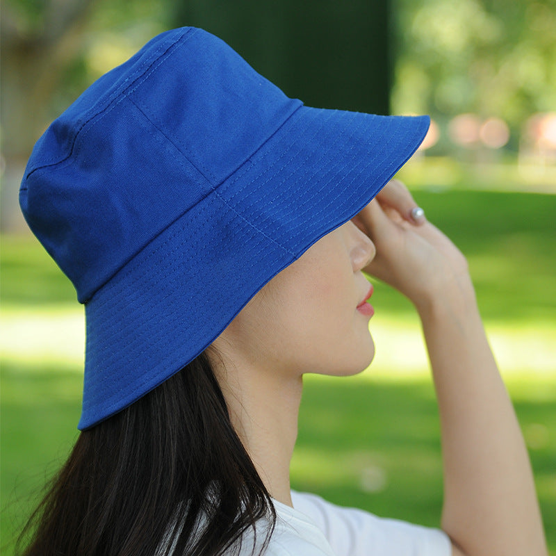 🎣 Women's Big Brim Fisherman Bucket Hat - Solid Colour Sun Protection