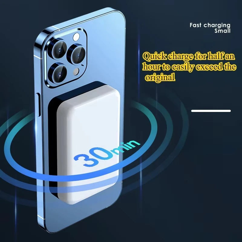 20W Magnetic Wireless Power Bank 10000mAh – Fast Charging for iPhone & Android