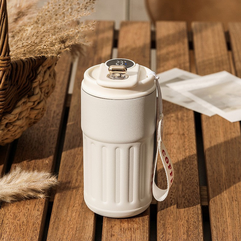 Smart Digital Thermal Bottle 450ml – Temperature Display | Hot & Cold