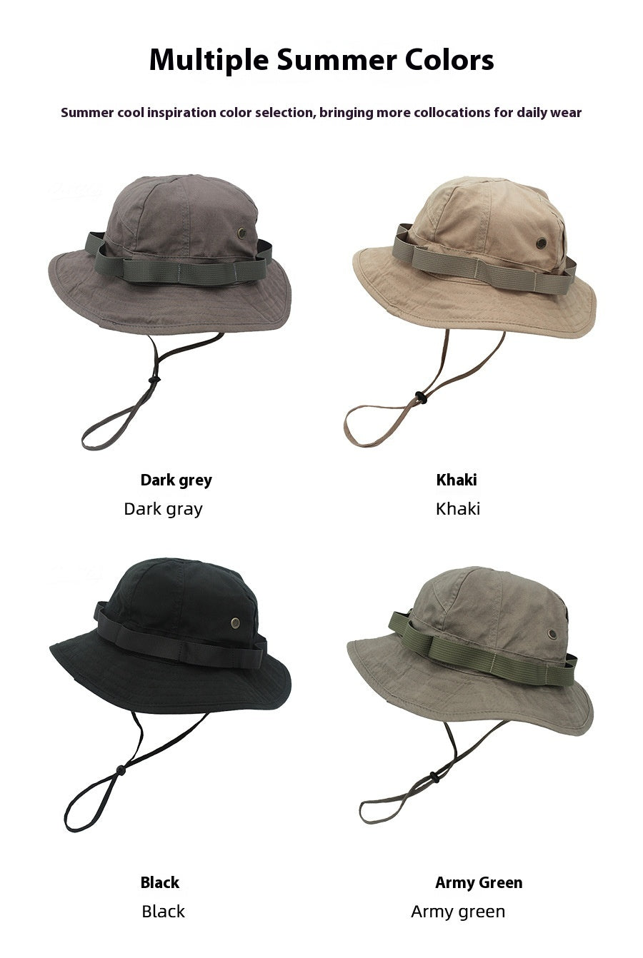 Sun Hat Men Sun-proof Vintage Cotton Tooling Style Bucket Hat