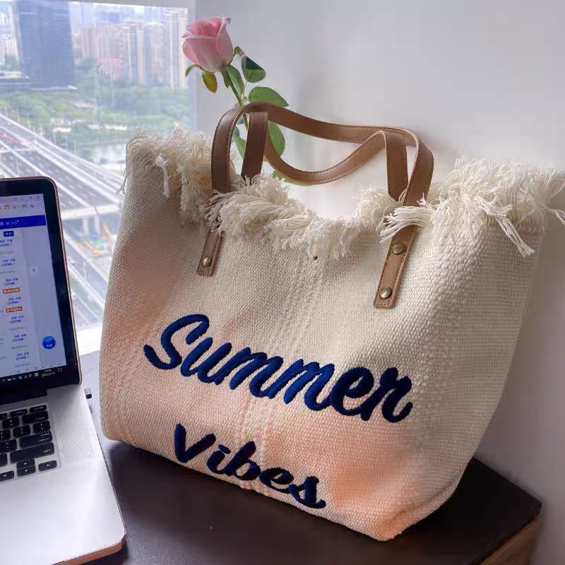 ✨ Fashion Beach Travel Tote Bag - Stylish & Spacious Summer Essential