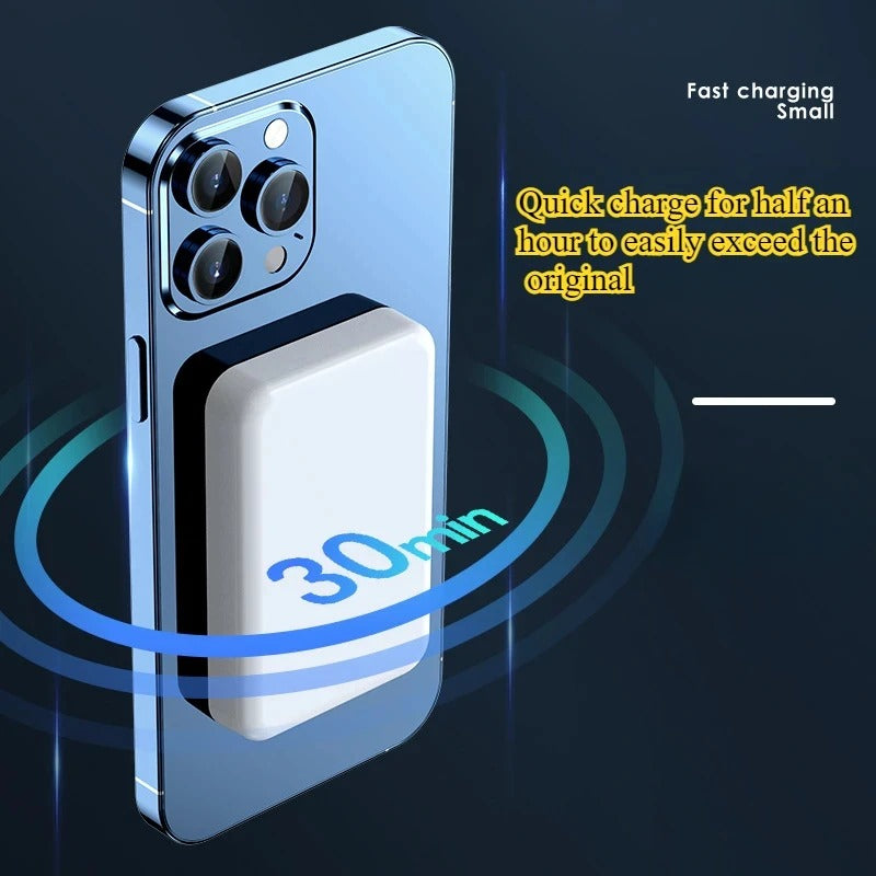 20W Magnetic Wireless Power Bank 10000mAh – Fast Charging for iPhone & Android