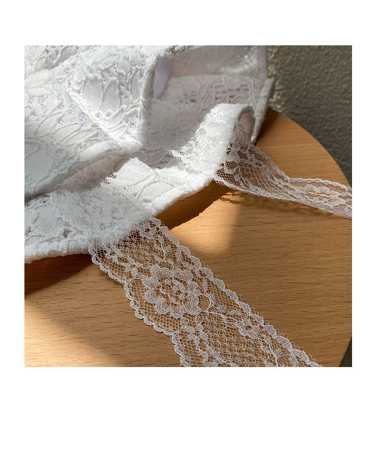 🫖 White Lace Bucket Hat - Elegant Summer Style for Women