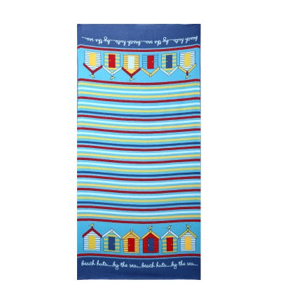 Flamingo and Ice Cream Printed Large Beach Towel - Lightweight Summer Essential