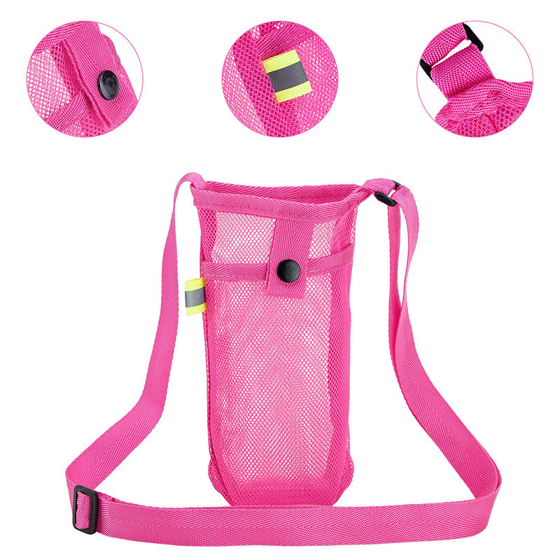 💧 Water Bottle Carrier Bag with Adjustable Shoulder Strap - Sports, Gym & Beach