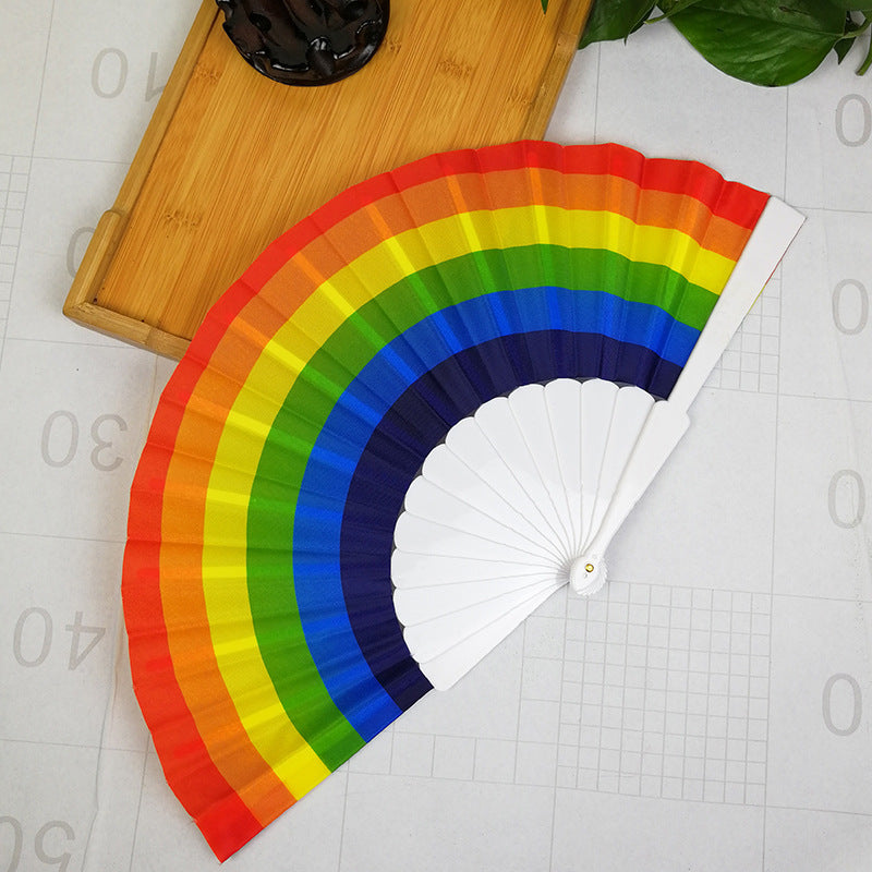 Rainbow Pride Folding Fan — Celebrate in Colour 🌈