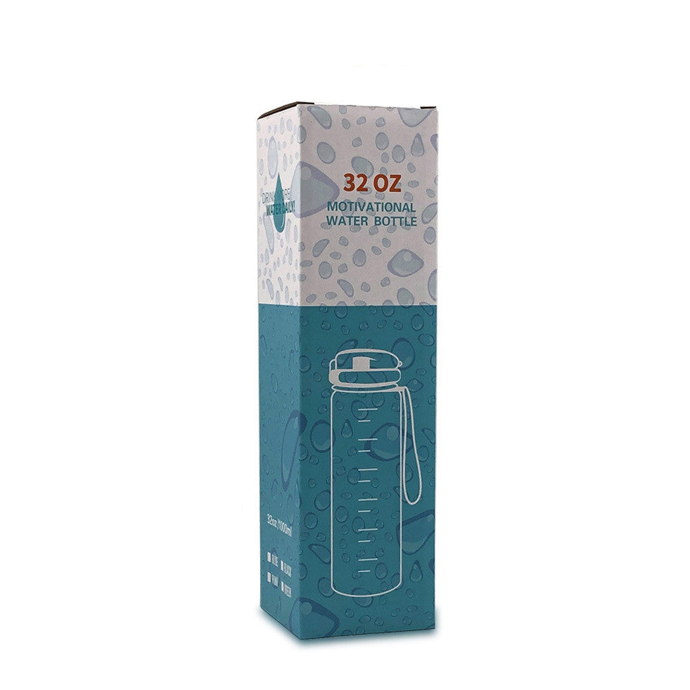 1L Motivational Water Bottle with Time Marker & Flip Cover – BPA Free