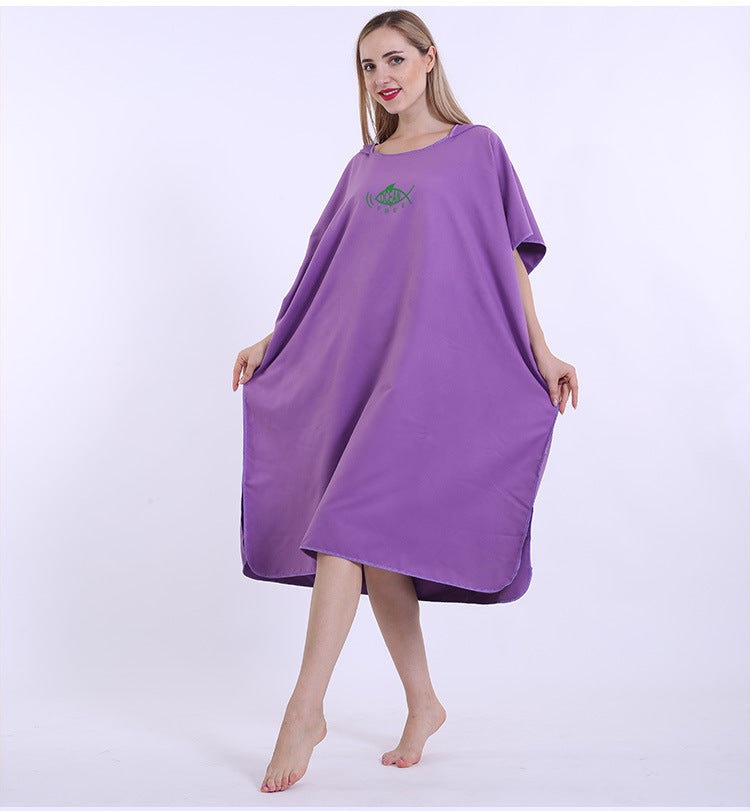 👙 Soft Wearable Beach Towel Dress with Sling - Pool & Beach Cover-Up
