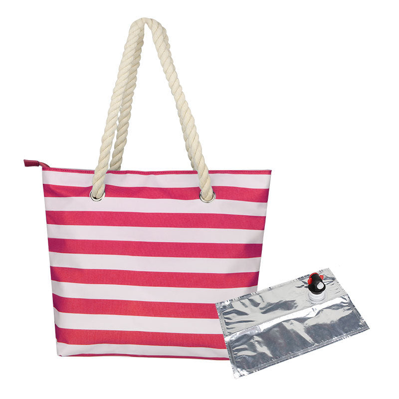 🍷 Insulated Portable Beach Wine Bag - Keep Drinks Cool at the Beach & Picnic
