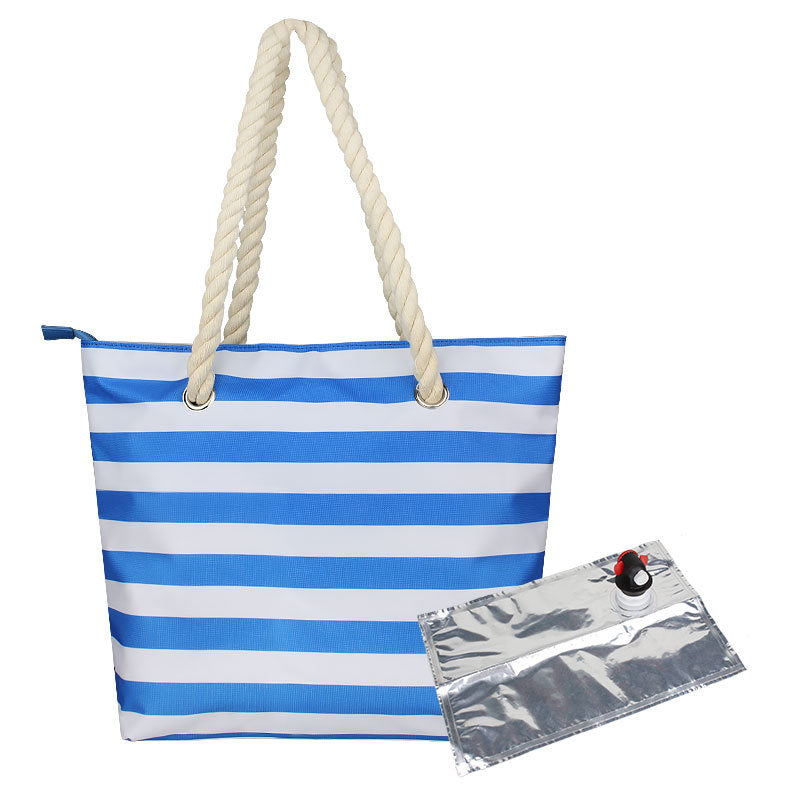 🍷 Insulated Portable Beach Wine Bag - Keep Drinks Cool at the Beach & Picnic