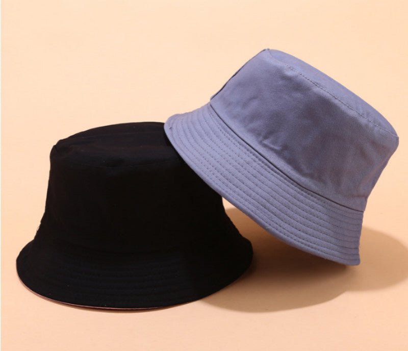 Light Board Double-Sided Fisherman Hat Spring And Summer Outing Cotton Sun Hat With Basin Hat On Both Sides Blank Bucket Hat