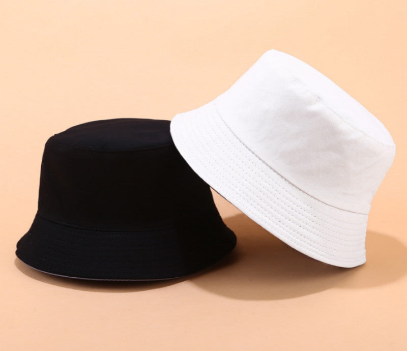 Light Board Double-Sided Fisherman Hat Spring And Summer Outing Cotton Sun Hat With Basin Hat On Both Sides Blank Bucket Hat