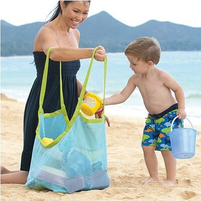 🏖️ Children's Beach Toy Bag - Fast-Dry Mesh Kids Beach Bag