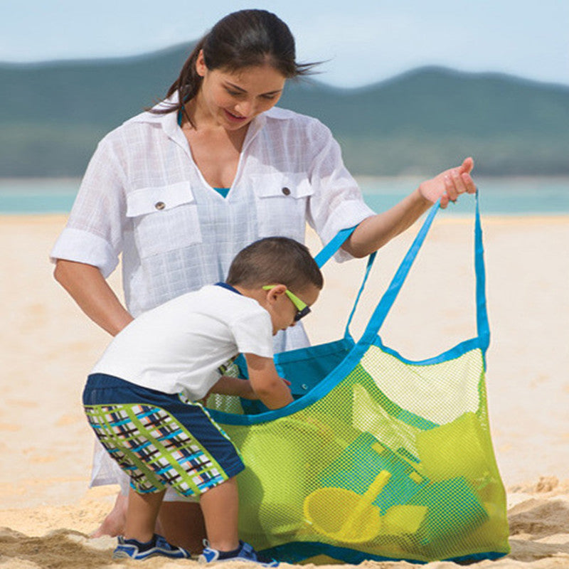 🏖️ Children's Beach Toy Bag - Fast-Dry Mesh Kids Beach Bag