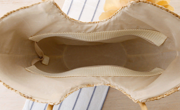 🌾 Straw Beach Bag Handbag - Natural Boho Style Summer Tote