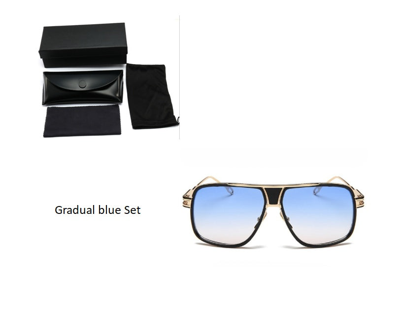 🕶️ Men's Designer Grandmaster Square Sunglasses - Premium Driving Sun Glasses