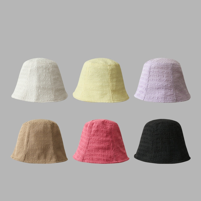 🌸 Korean Style Narrow Brim Bucket Hat - Cute Girls Summer Fashion
