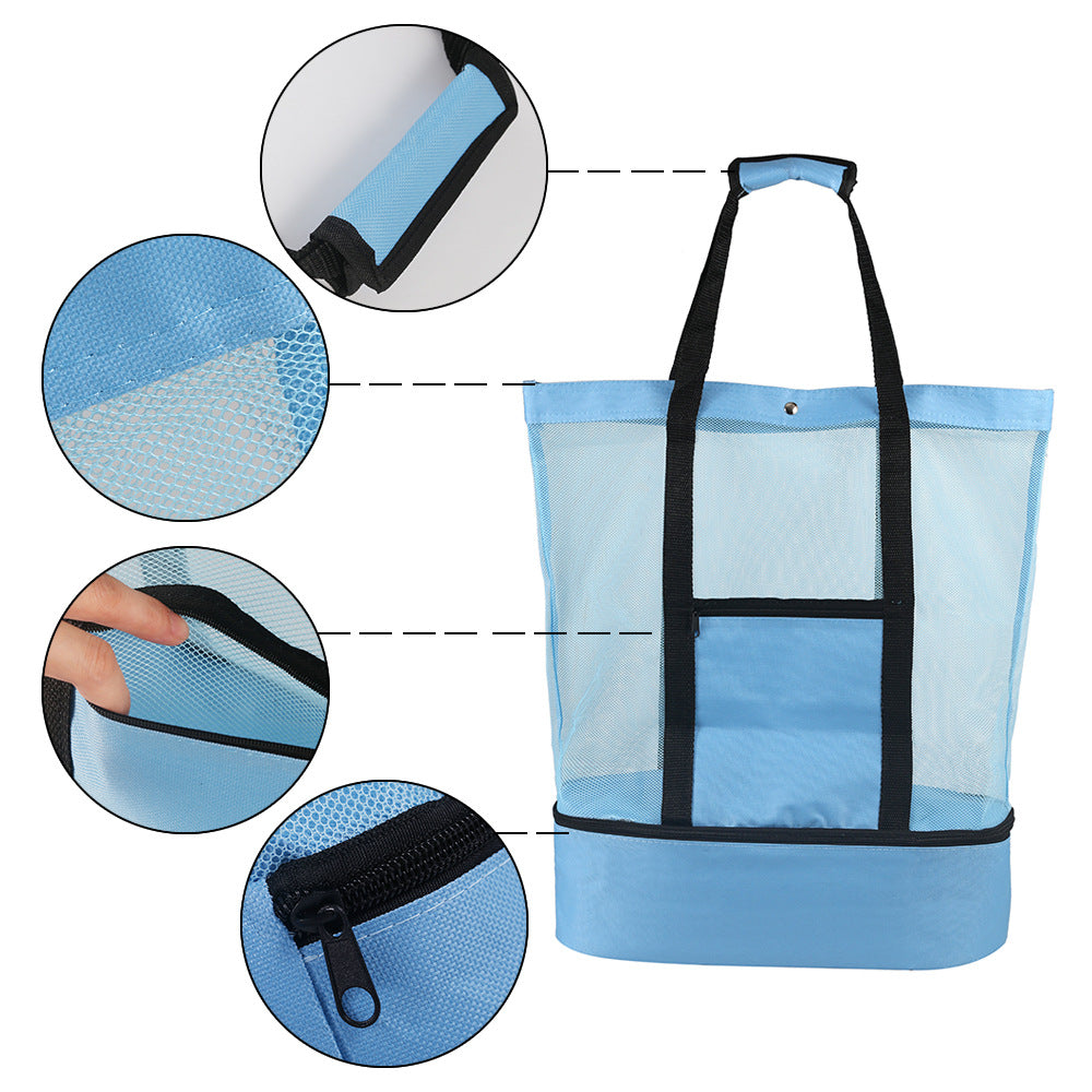 🧊 Insulated Beach & Camping Lunch Bag - Keep Food Fresh Outdoors
