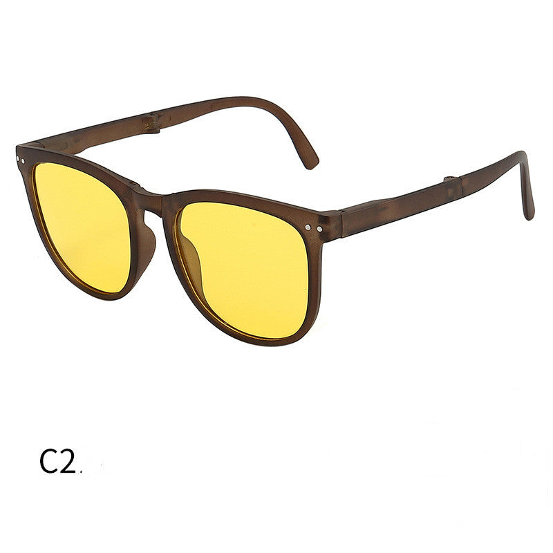🕶️ Trendy Foldable TR Polarized Sunglasses for Women - Compact & Stylish