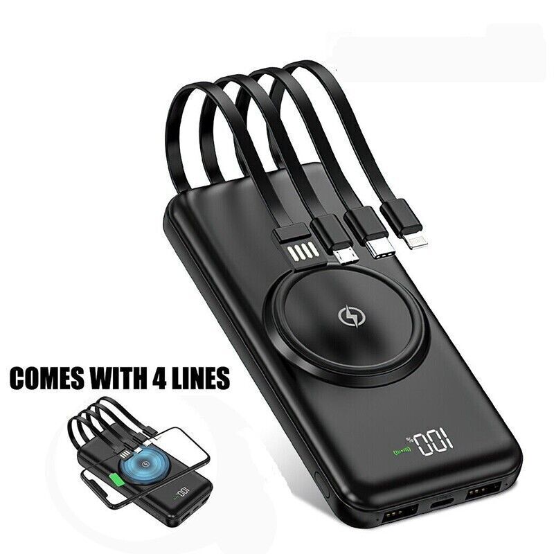 20000mAh Power Bank – Fast Charge with 5 USB Ports for All Devices