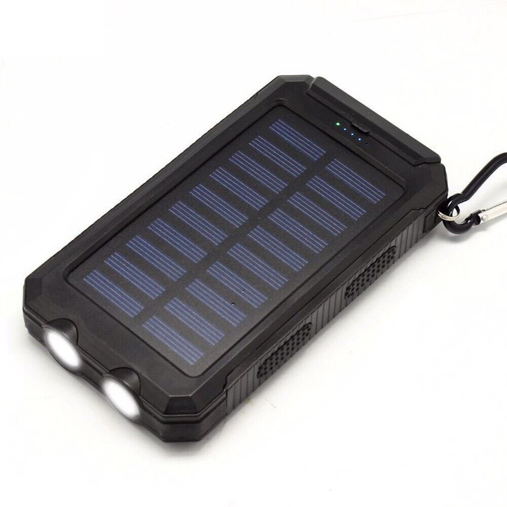 Solar Power Bank 10000mAh – Waterproof & Portable for Outdoor Adventures