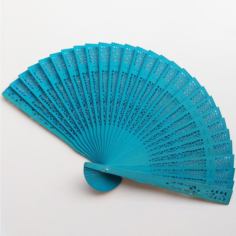 Scented Wooden Folding Fan — Candy Colours & Natural Fragrance 🌸