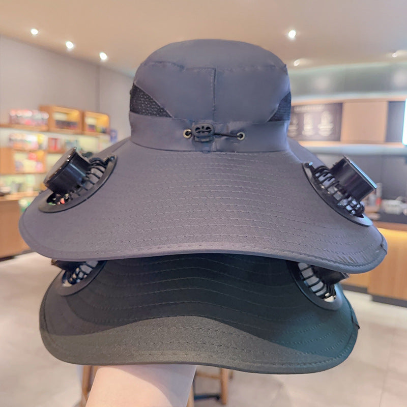 Solar Powered Fan Hat — Stay Cool & Protected All Day ☀️