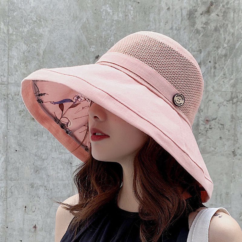 ☀️ Women's UV Protection Big Brim Bucket Hat - Summer Sun Shield