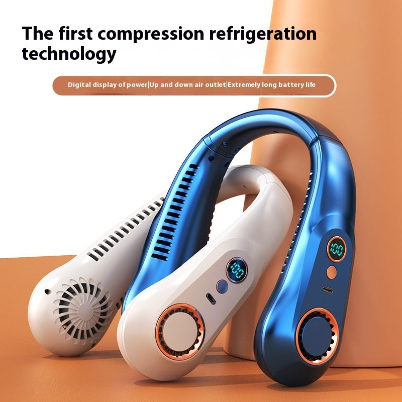 Portable Bladeless Desk Fan — Silent & Safe Cooling 🌬️