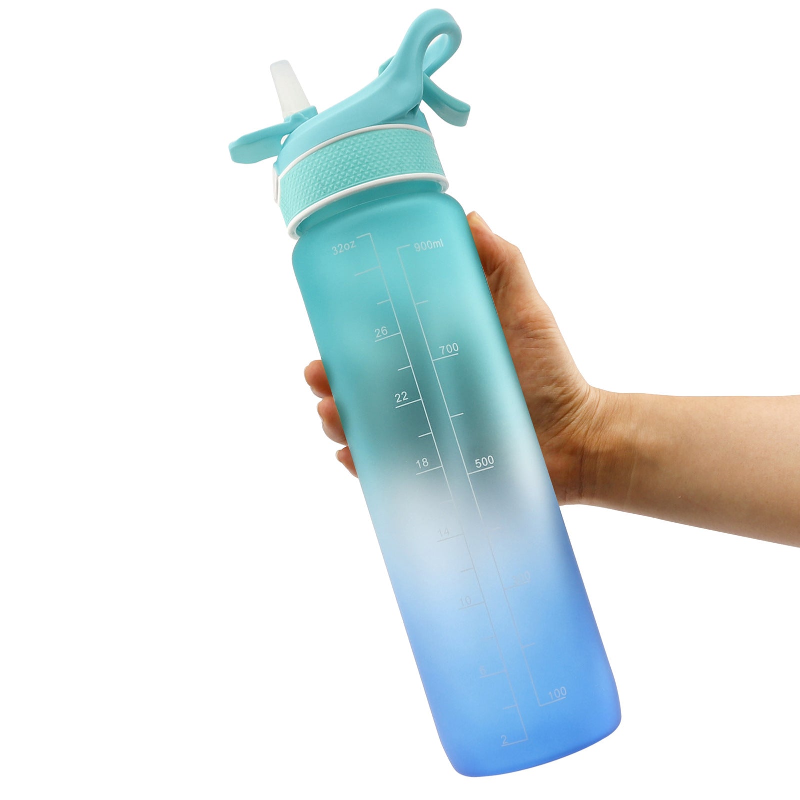 Sports Water Bottle with Straw & Flip Cover – Leak-Proof | 5 Colours