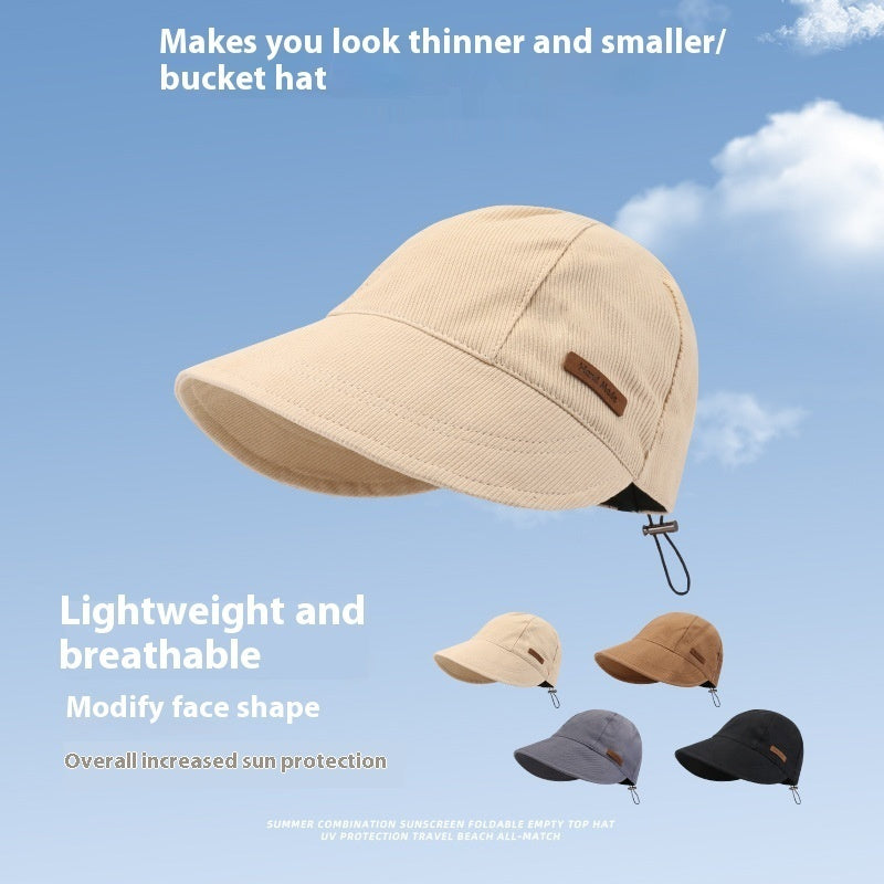 ☀️ Summer UV Protection Bucket Hat - Lightweight Sun Shield for Beach & Outdoors