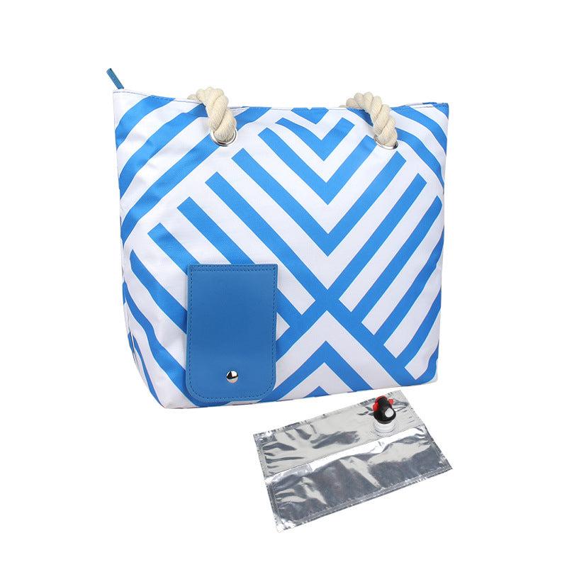 🍷 Insulated Portable Beach Wine Bag - Keep Drinks Cool at the Beach & Picnic