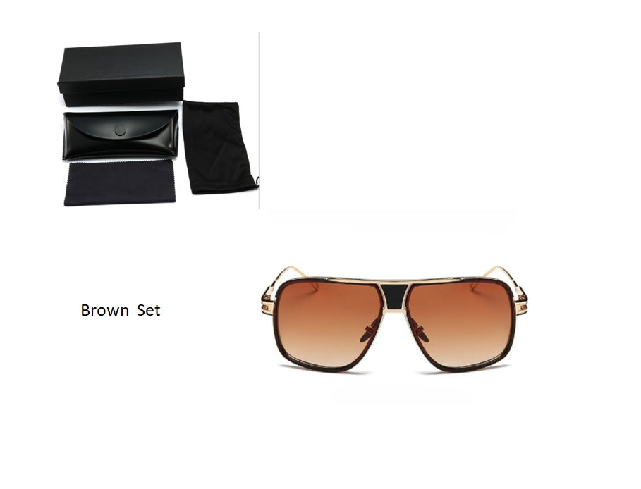 🕶️ Men's Designer Grandmaster Square Sunglasses - Premium Driving Sun Glasses