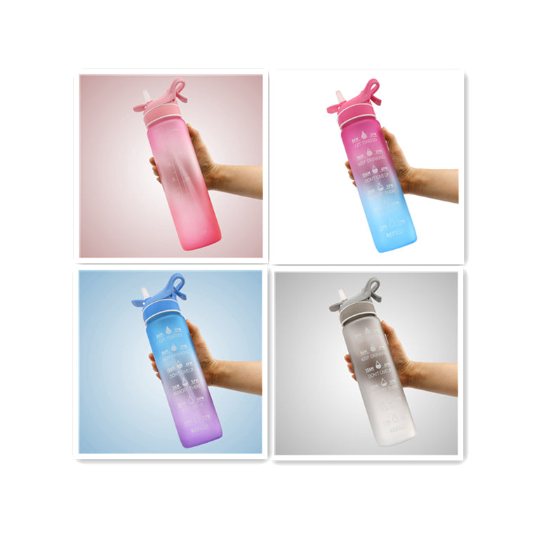 Sports Water Bottle with Straw & Flip Cover – Leak-Proof | 5 Colours