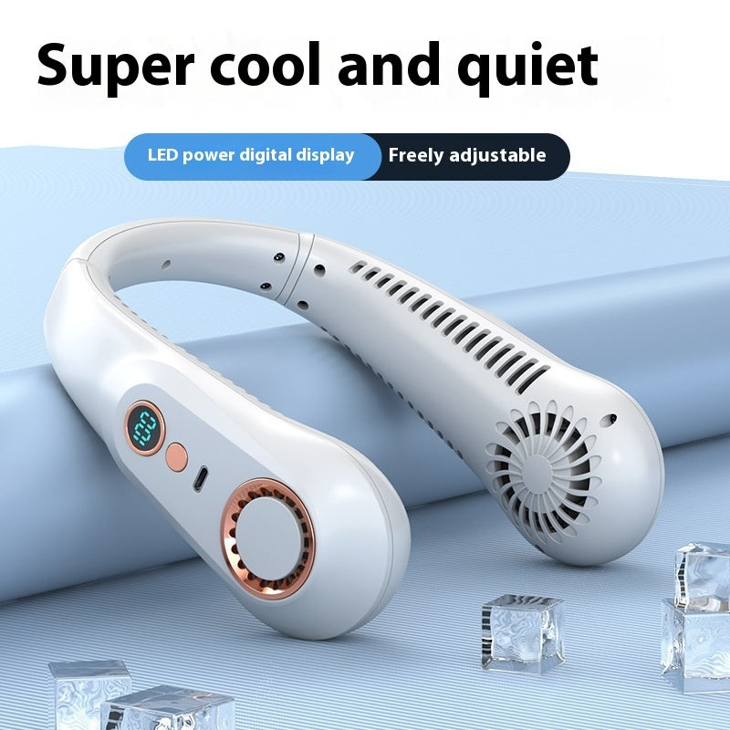Portable Bladeless Desk Fan — Silent & Safe Cooling 🌬️