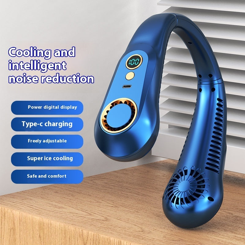 Portable Bladeless Desk Fan — Silent & Safe Cooling 🌬️
