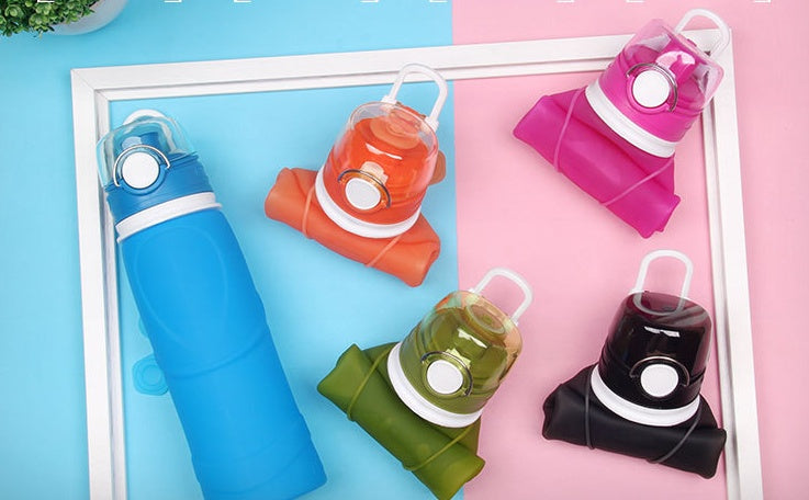 Foldable Silicone Water Bottle – Portable & Collapsible Travel Bottle