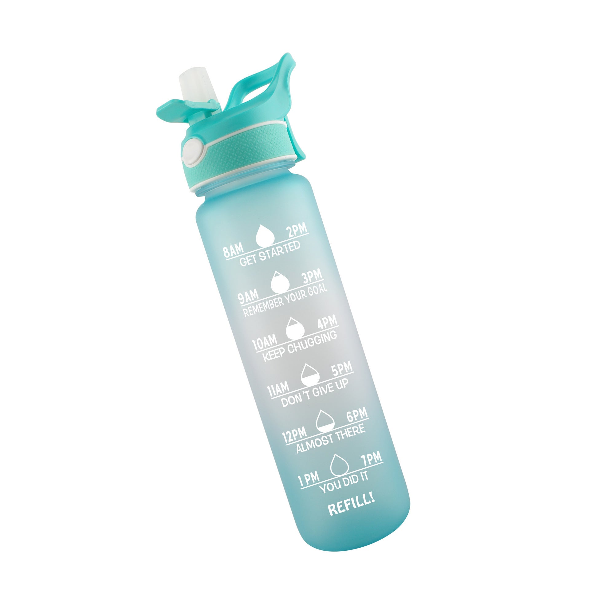 Sports Water Bottle with Straw & Flip Cover – Leak-Proof | 5 Colours