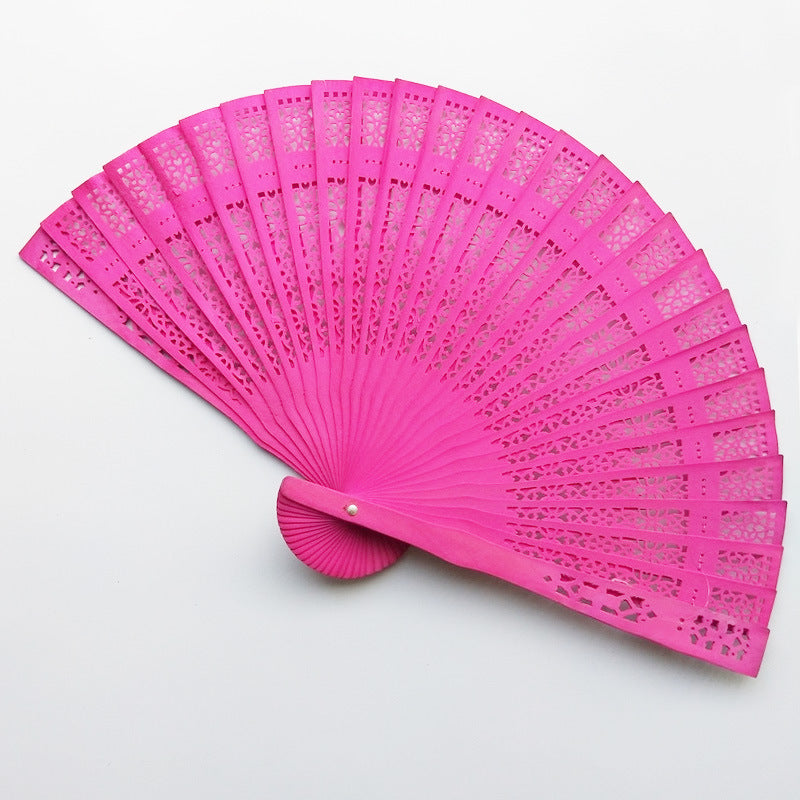 Scented Wooden Folding Fan — Candy Colours & Natural Fragrance 🌸