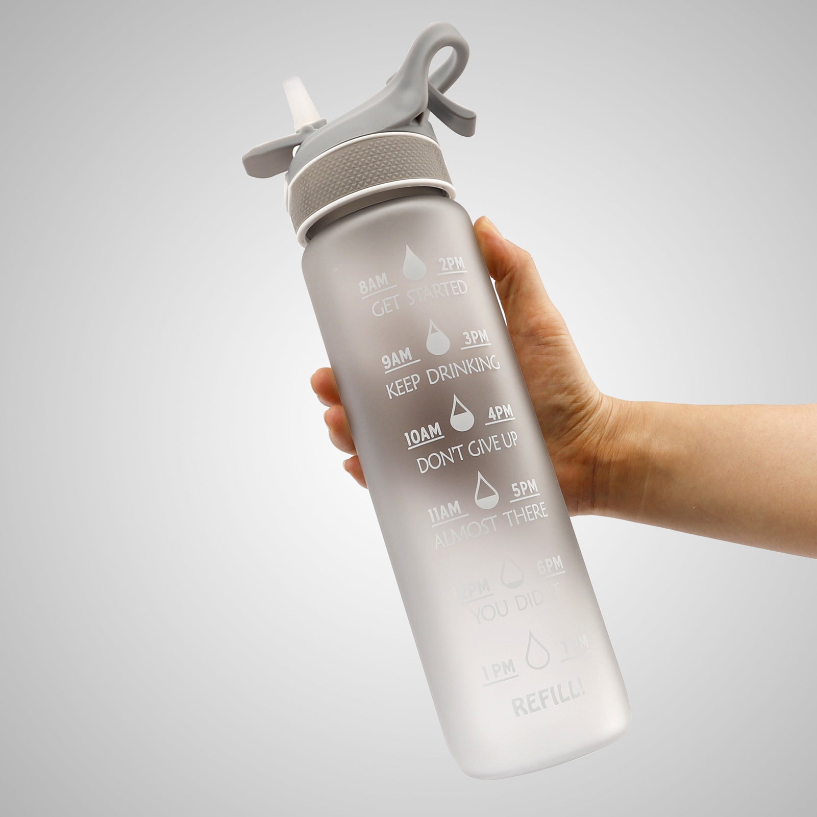 Sports Water Bottle with Straw & Flip Cover – Leak-Proof | 5 Colours