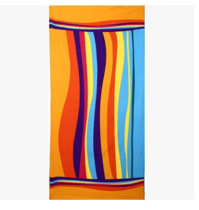 Flamingo and Ice Cream Printed Large Beach Towel - Lightweight Summer Essential