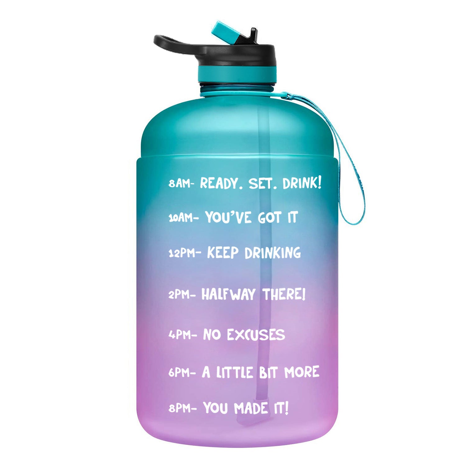Gallon Gym Water Bottle with Straw – BPA Free | 3.8L Jug