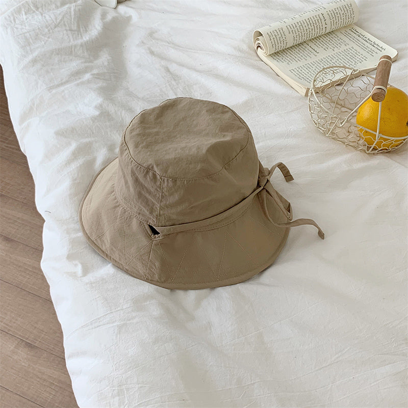 🌸 Japanese Drawstring Bucket Hat - Women's Thin Breathable Summer Style