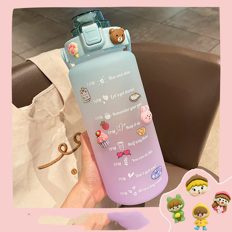2L Big Water Bottle – Summer Portable Hydration Jug
