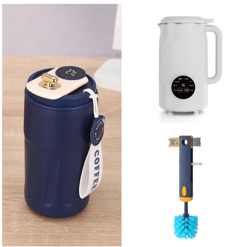 Smart Digital Thermal Bottle 450ml – Temperature Display | Hot & Cold