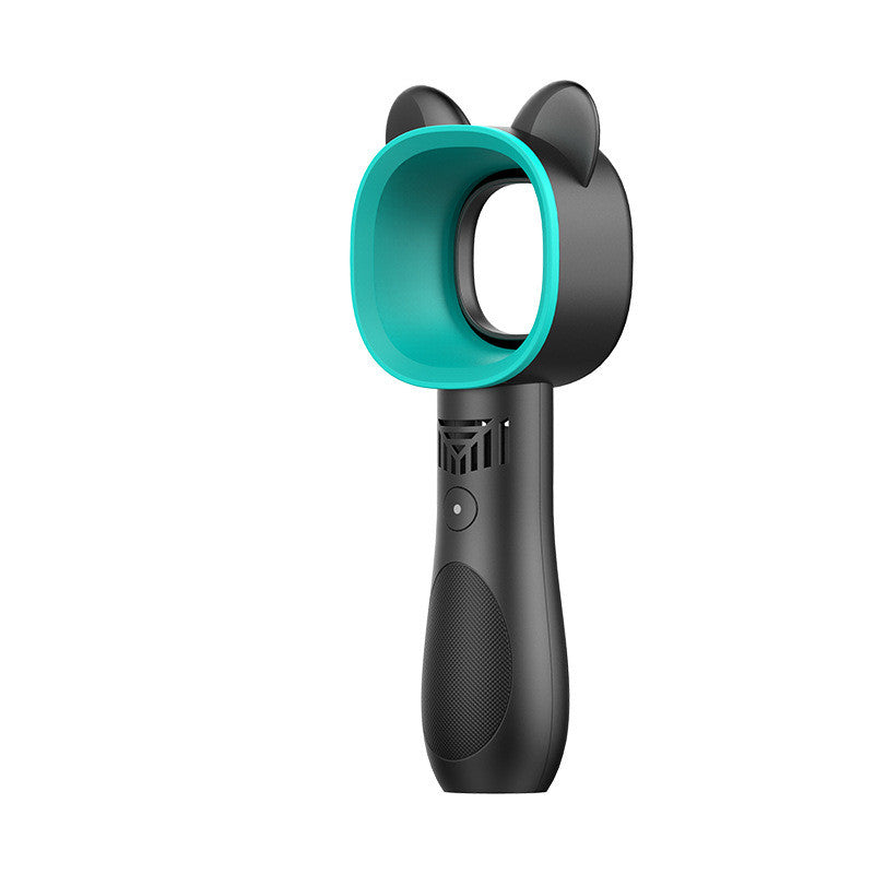 Cute Cartoon Bladeless Handheld Fan — Safe & Fun for Kids 🌈