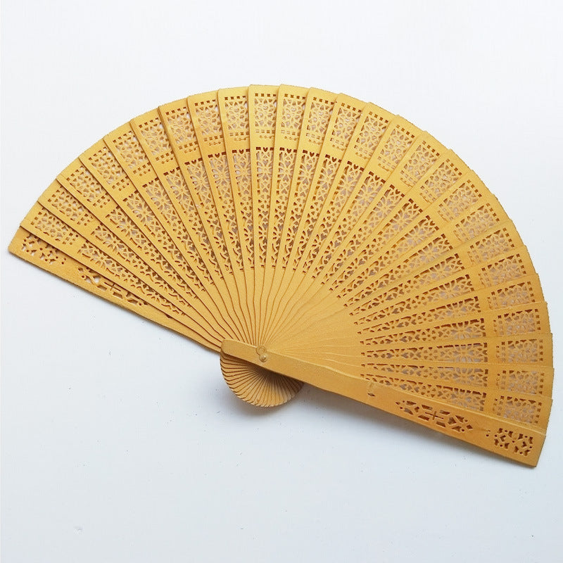 Scented Wooden Folding Fan — Candy Colours & Natural Fragrance 🌸