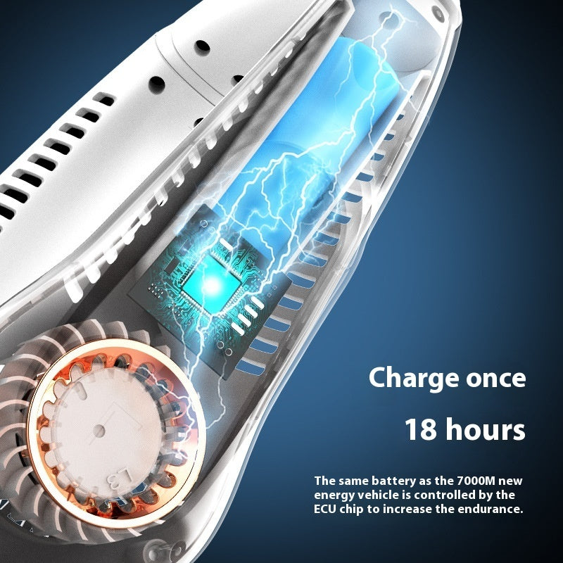 Portable Bladeless Desk Fan — Silent & Safe Cooling 🌬️